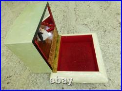 Vintage Swiss Reuge Couple Dancing Ballerina Musical Jewelry Box Automaton