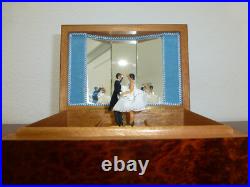 Vintage Swiss Reuge Couple Dancing Ballerina Musical Jewelry Box Automaton Vintage Swiss Reuge Couple Dancing Ballerina Musical Jewelry Box Automaton