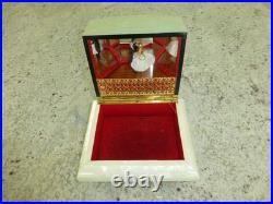 Vintage Swiss Reuge Couple Dancing Ballerina Musical Jewelry Box Automaton