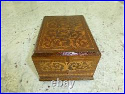 Vintage Swiss Reuge Dancing Ballerina Music Box Automaton Cigars Storage Case