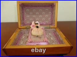 Vintage Swiss Reuge Dancing Ballerina Music Box Automaton Storage Case