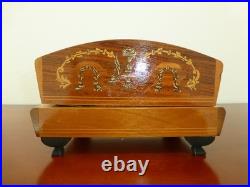 Vintage Swiss Reuge Dancing Ballerina Music Box Automaton Storage Case