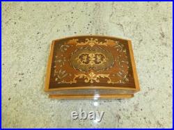 Vintage Swiss Reuge Dancing Ballerina Music Box Automaton Storage Case