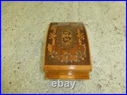 Vintage Swiss Reuge Dancing Ballerina Music Box Automaton Storage Case