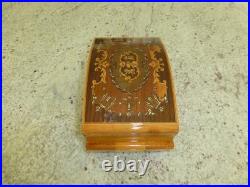 Vintage Swiss Reuge Dancing Ballerina Music Box Automaton Storage Case