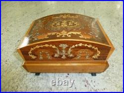 Vintage Swiss Reuge Dancing Ballerina Music Box Automaton Storage Case