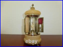 Vintage Swiss Reuge Dancing Ballerina Music Box Carousel Items Holder