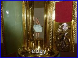 Vintage Swiss Reuge Dancing Ballerina Music Box Carousel Items Holder