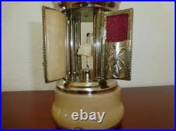 Vintage Swiss Reuge Dancing Ballerina Music Box Carousel Items Holder