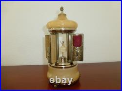 Vintage Swiss Reuge Dancing Ballerina Music Box Carousel Items Holder