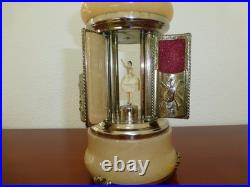 Vintage Swiss Reuge Dancing Ballerina Music Box Carousel Items Holder