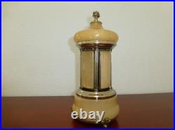 Vintage Swiss Reuge Dancing Ballerina Music Box Carousel Items Holder