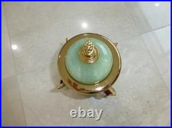 Vintage Swiss Reuge Dancing Ballerina Music Box Carousel Items Holder