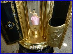 Vintage Swiss Reuge Dancing Ballerina Music Box Carousel Lipstick (Watch Video)