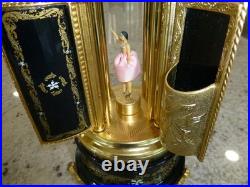 Vintage Swiss Reuge Dancing Ballerina Music Box Carousel Lipstick (Watch Video)