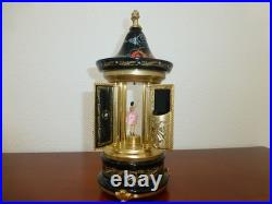 Vintage Swiss Reuge Dancing Ballerina Music Box Carousel Lipstick (Watch Video)