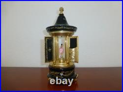 Vintage Swiss Reuge Dancing Ballerina Music Box Carousel Lipstick (Watch Video)