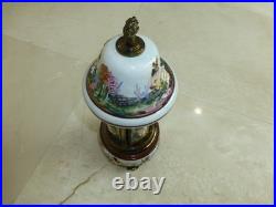 Vintage Swiss Reuge Dancing Ballerina Music Box Carousel Porcelain Items Holder Vintage Swiss Reuge Dancing Ballerina Music Box Carousel Porcelain Items Holder