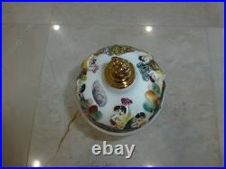 Vintage Swiss Reuge Dancing Ballerina Music Box Carousel Porcelain Items Holder