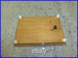 Vintage Swiss Reuge Dancing Ballerina Music Box Wooden Cigarette Holder Vintage Swiss Reuge Dancing Ballerina Music Box Wooden Cigarette Holder