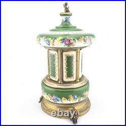 Vintage Swiss Reuge Dancing Ballerina Music Carousel Lipstick Cigarette Holder