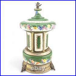 Vintage Swiss Reuge Dancing Ballerina Music Carousel Lipstick Cigarette Holder