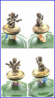 Vintage Swiss Reuge Dancing Ballerina Music Carousel Lipstick Cigarette Holder