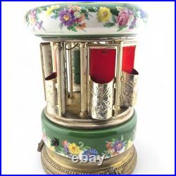 Vintage Swiss Reuge Dancing Ballerina Music Carousel Lipstick Cigarette Holder