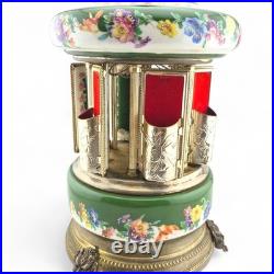 Vintage Swiss Reuge Dancing Ballerina Music Carousel Lipstick Cigarette Holder