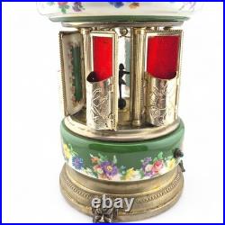 Vintage Swiss Reuge Dancing Ballerina Music Carousel Lipstick Cigarette Holder