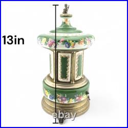 Vintage Swiss Reuge Dancing Ballerina Music Carousel Lipstick Cigarette Holder