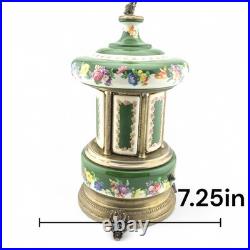 Vintage Swiss Reuge Dancing Ballerina Music Carousel Lipstick Cigarette Holder