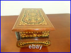 Vintage Swiss Reuge Dancing Ballerina Musical Jewelry Box Automaton Vintage Swiss Reuge Dancing Ballerina Musical Jewelry Box Automaton