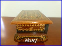 Vintage Swiss Reuge Dancing Ballerina Musical Jewelry Box Automaton Vintage Swiss Reuge Dancing Ballerina Musical Jewelry Box Automaton