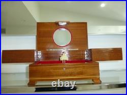 Vintage Swiss Reuge Dancing Ballerina Musical Jewelry Box Automaton (See Video)