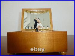 Vintage Swiss Reuge Dancing Ballerina Musical Jewelry Box Automaton (See Video)