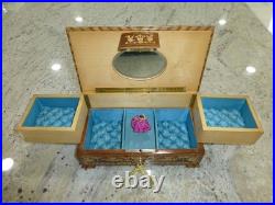Vintage Swiss Reuge Dancing Ballerina Musical Jewelry Box Automaton (See Video)