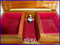 Vintage Swiss Reuge Dancing Ballerina Musical Jewelry Box Automaton (See Video)