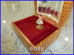 Vintage Swiss Reuge Dancing Ballerina Musical Jewelry Box Automaton (See Video)