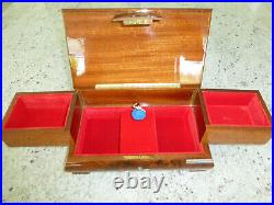 Vintage Swiss Reuge Dancing Ballerina Musical Jewelry Box Automaton (See Video)