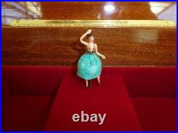 Vintage Swiss Reuge Dancing Ballerina Musical Jewelry Box Automaton (See Video)