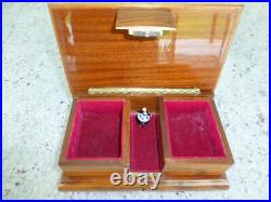 Vintage Swiss Reuge Dancing Ballerina Musical Jewelry Box Automaton (See Video)