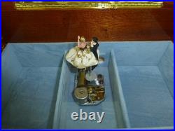 Vintage Swiss Reuge Dancing Ballerina Musical Jewelry Box Automaton (See Video)