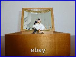 Vintage Swiss Reuge Dancing Ballerina Musical Jewelry Box Automaton (See Video)