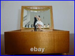 Vintage Swiss Reuge Dancing Ballerina Musical Jewelry Box Automaton (See Video)