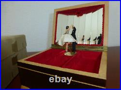 Vintage Swiss Reuge Dancing Ballerina Musical Jewelry Box Automaton (See Video)