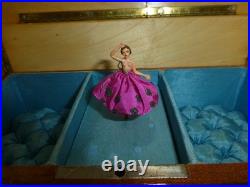 Vintage Swiss Reuge Dancing Ballerina Musical Jewelry Box Automaton (See Video)