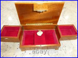 Vintage Swiss Reuge Dancing Ballerina Musical Jewelry Box Automaton (See Video)