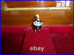 Vintage Swiss Reuge Dancing Ballerina Musical Jewelry Box Automaton (See Video)