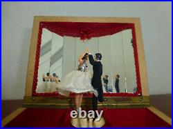 Vintage Swiss Reuge Dancing Ballerina Musical Jewelry Box Automaton (See Video)